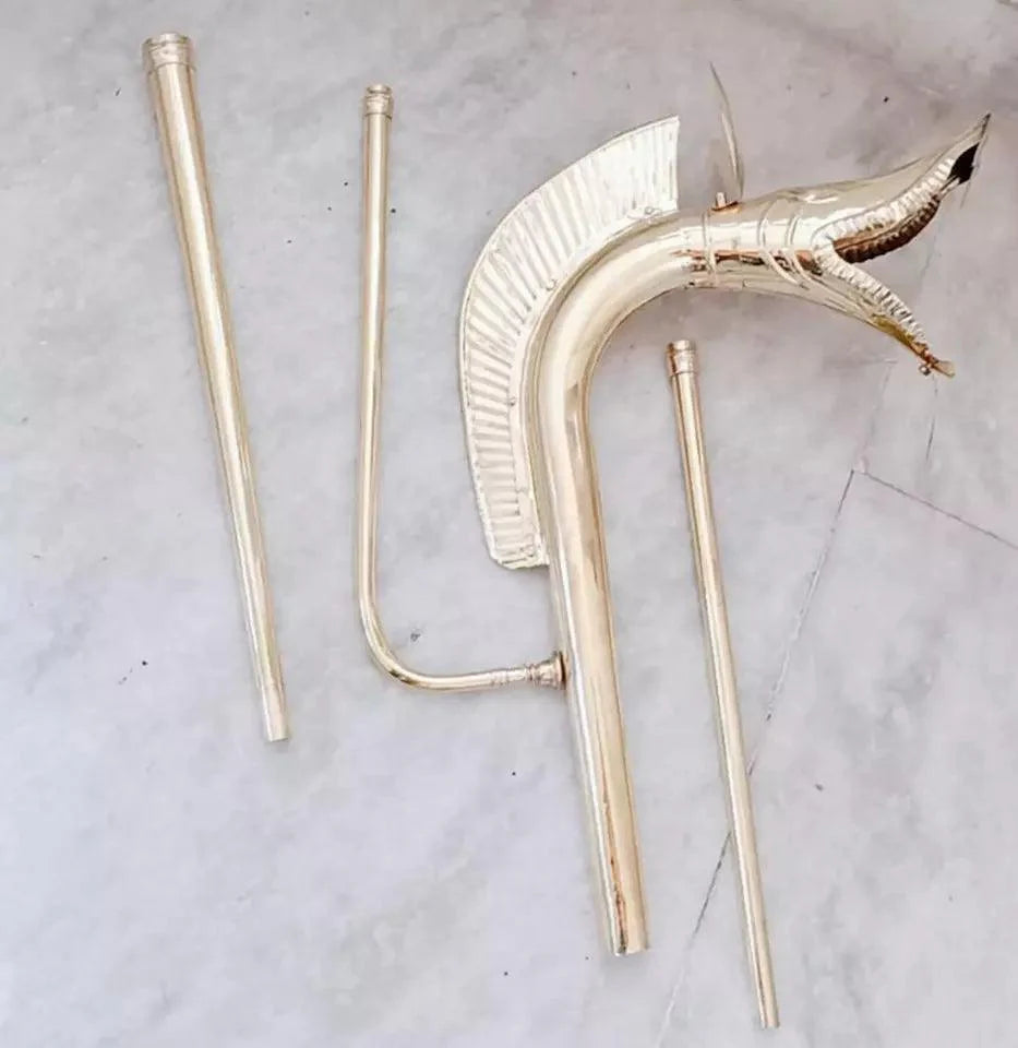 Medieval 18 Gauge Brass Carnyx of Tintignac Celtic war Horn fully Playable - collectiblegiftitems