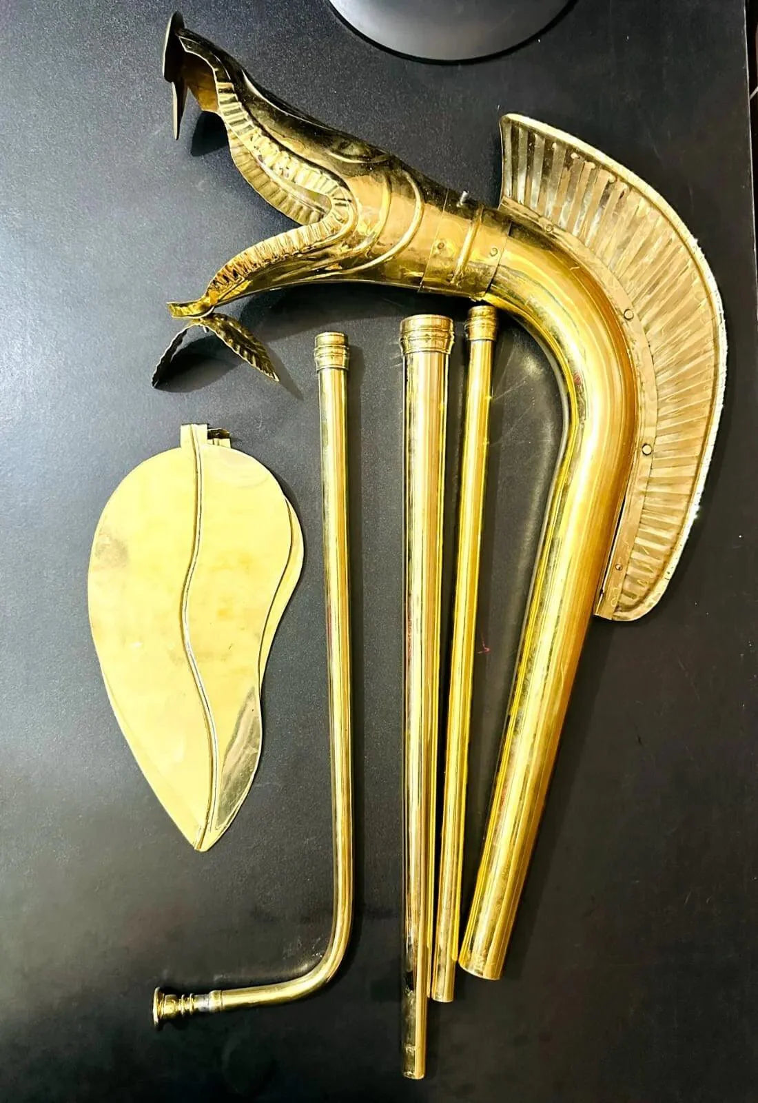 Brass Carnyx of Tintignac Celtic War Fully Playable Trumpet Horn Halloween Gift - collectiblegiftitems